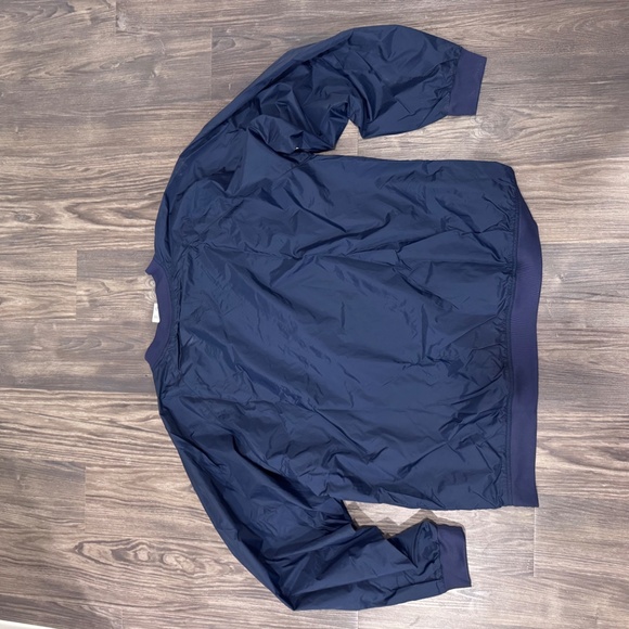 Adidas Navy and White V-neck Vintage Style Cozy Streetwear Pullover Men’s 2XL - Picture 2 of 9